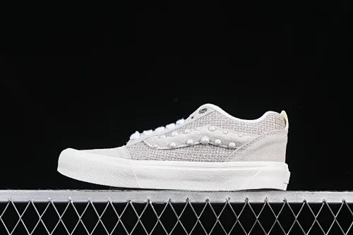 All categories Vans Vans series Vans Low Vans low-top Vans Knu Skool pearl white gray low-top casual sneakers VN0007QDBGE
